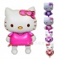 KT猫 呆萌helloKitty铝膜气球 凯蒂猫Kitty猫铝箔气球 儿童玩具