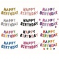 五色16寸英文小字母 生日套装 Happy Birthday 铝膜气球套装